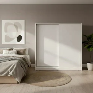 Placard Puertas Corredizas Diseños Modernos blanco 180 X 56 X 180 cm cubos moderno 8180